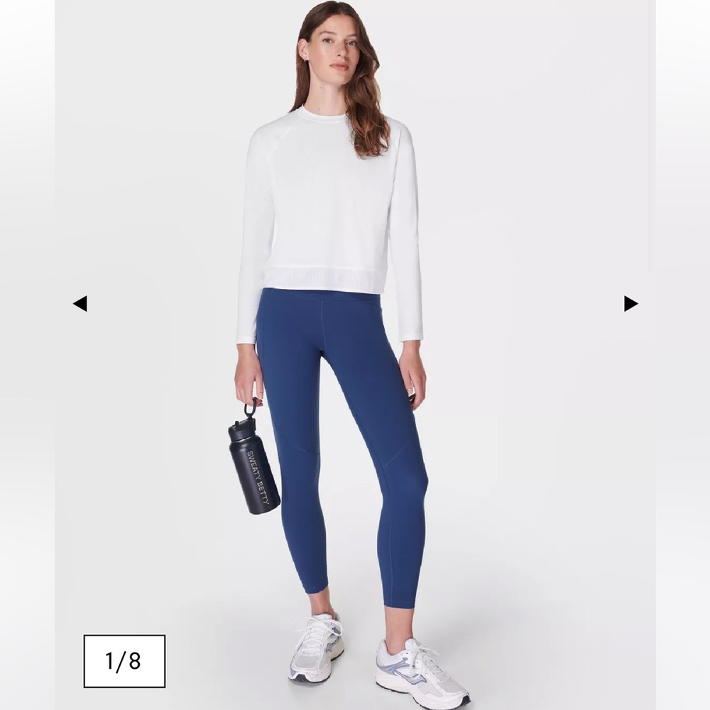 Sweaty Betty Power Full Length Leggings XS Flux Blue